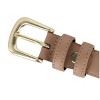 CTM Women's Leather Adjustable Belt with Statement Buckle - image 3 of 3