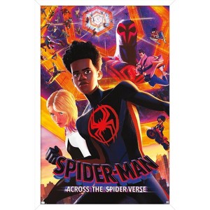 Trends International Marvel Spider-Man: Across The Spider-Verse - Group One Sheet Framed Wall Poster Prints - 1 of 4