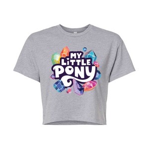 Women's - My Little Pony - New Gen Crystals Logo Cropped Graphic T-Shirt - 1 of 4