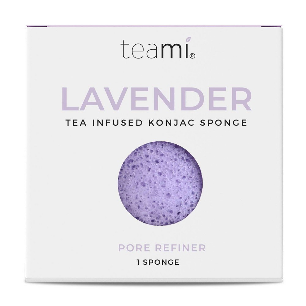 Photos - Shower Gel Teami Tea Infused Konjac Sponges - Lavender - 1ct