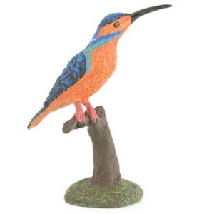 Kingfisher, Common King Fisher, Museum Quality, Educational, Hand Painted, Rubber Bird, Diorama Model, Realistic, Toys,  4 Inches.  CH1039 BB217 - 1 of 4