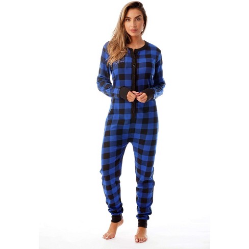 followme Womens Henley Thermal Onesie