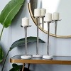 Set of 3 Aluminum Terrazzo Candle Holders Silver - Olivia & May - 2 of 4