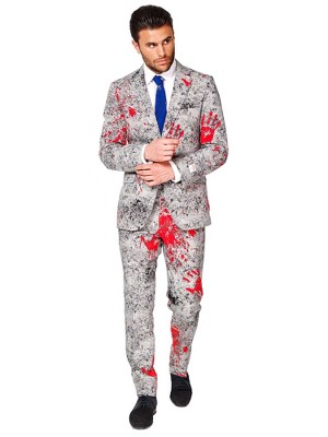 Opposuits Men's Halloween Suit - Zombiac - Grey : Target