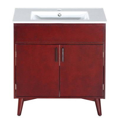 30"Bathroom vanity Set with Sink, Combo Cabinet, Bathroom Storage Cabinet,Gray