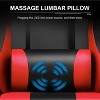 Ergonomic Gaming Chair with Footrest & Lumbar Pillow - PU Leather Comfort - 4 of 4