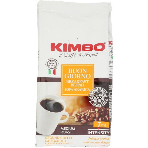 Kimbo Coffee Intenso Ground Coffee 250g | Italian Ground Medium Roast
