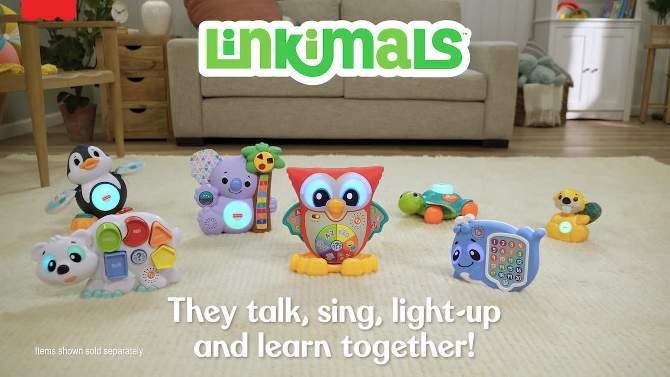 Fisher-Price Linkimals Light Up &#38; Learn Owl Interactive Musical Learning Toy, 2 of 9, play video