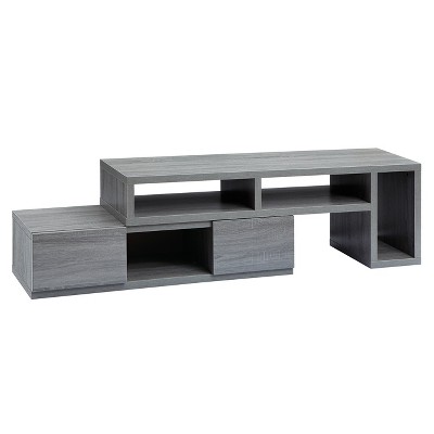 Adjustable TV Stand for TVs up to 65" Console Gray - Techni Mobili
