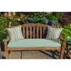 Casual Cushion Sunbrella Fabric 1-Piece Indoor/Outdoor Bench Cushion, 48"W x 18"L - 2 of 4