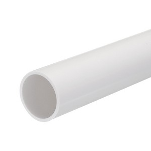 Unique Bargains PVC Water Plumb DIY Crafts High Impact Rigid Round Pipes 8" Length - 1 of 4