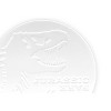 Seven20 Jurassic Park Tyrannosaurus Rex Logo Heavy Duty Ceramic Coaster | 4 Inches Round - 3 of 4