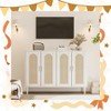 Garvee Sideboard Buffet Cabinet with 4 Rattan Doors ¨C Multifunctional Storage for Dining Room, Kitchen - 2 of 4