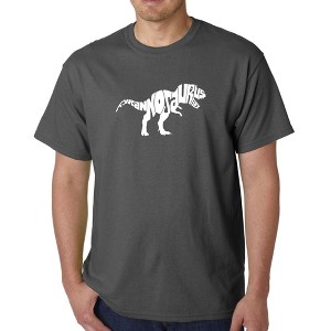 LA Pop Art Men's Word Art T-shirt - TYRANNOSAURUS REX - 1 of 4
