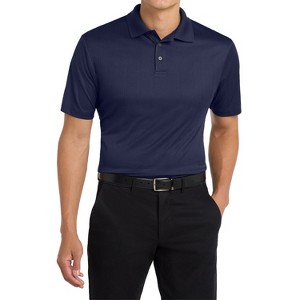 Mafoose Men's Short Sleeve Moisture-Wicking Performance Fine Jacquard Polo Shirt - 1 of 4