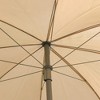 Resenkos 6 Pieces Patio Dining Set, Four Chairs, A Round Glass Table, Umbrella, Steel, Mesh, Glass, Beige - 4 of 4