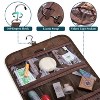 PAVILIA Hanging Toiletry Bag Women Men, Travel Kit Foldable Waterproof Organizer, Roll up Cosmetics Makeup Essentials Jewelry Case - 3 of 4