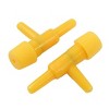 Unique Bargains Aquarium Yellow Plastic 2 Way Air Control Valves 5 Pcs - 2 of 4