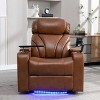 Electric Power Recliner,Power Recliner with USB Charging Port,Hidden Arm Storage,Convenient Cup Holder and Bluetooth Speaker-The Pop Home - 2 of 4