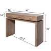 47" Rustic Wooden Hallway Console Table,Console Table With 3 Drawers And Wood Frame,Entrance Table Suitable For Corridor,Office-Cuddlewood - 4 of 4