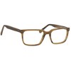 Esquire Mens EQ1557 Rectangular Frame Reading Eyeglasses in Birch Brown 53mm - 2 of 3