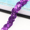 Alilang Sequin Braid Trim, 0.6 Inch Wave Sequin Strip, Glitter Metallic Paillette Sequin Ribbon, DIY Sewing Embellishment, 27 Yards - 3 of 4