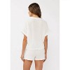 Women's Dropped Shoulder Knot Front Button-Down Top - LOVESTITCH - 3 of 4