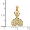 Black Bow Jewelry 14k Yellow Gold Double Tennis Racquet Pendant - 2 of 4