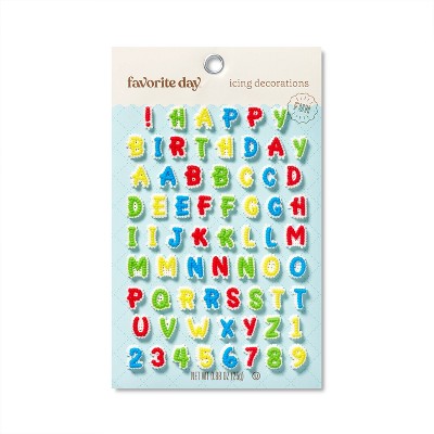 Wilton Happy Birthday Letters and Numbers Icing Decorations - The