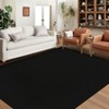 Modern Solid Rug Washable Non Slip Backing Rug Low Pile Floor Carpet for Living Room Bedroom - 3 of 4