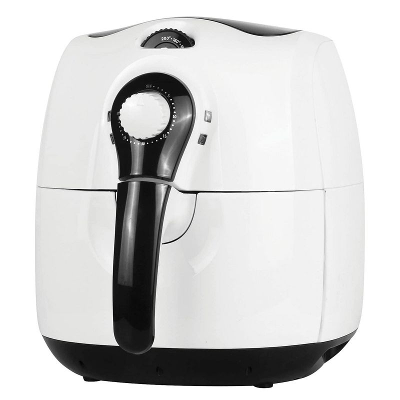 Brentwood 3.7 Quart Electric Air Fryer in White with Timer and Temperature Control, 2 of 5