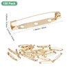 Unique Bargains Durable Multipurpose Iron Badge Brooch Pin Backs Safety Clasp 120 Pcs - 3 of 4