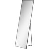 HOMCOM Full Length Glass Mirror, Freestanding or Wall Mounted Dress Mirror for Bedroom, Living Room, Bathroom, Black - 4 of 4