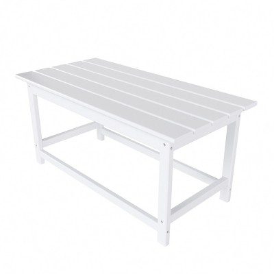 Westintrends Outdoor Hdpe Adirondack Coffee Table, White : Target