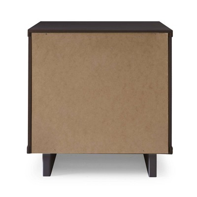 Granville Dark Grey Ribbed 2pc Dresser and Nightstand Set