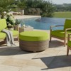 Universal Large Round Ottoman Outdoor Furniture with Seat Cushion,, 34 in L x 34 in W x 18 in H - 2 of 4