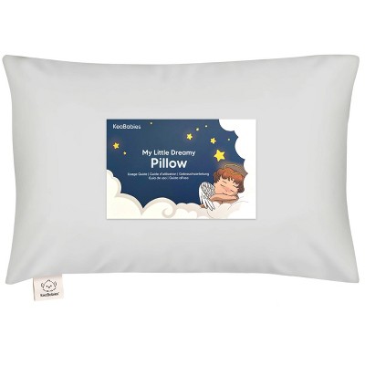 KeaBabies Toddler Pillow with Pillowcase, 13X18 Soft Organic Cotton Toddler Pillows for Sleeping, Kids Travel Pillow Age 2-5
