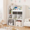 Children's Bookshelf - Open Bookshelf, Wooden Bookshelf, Kids Bookshelf, Children's Book Storage, Wooden Bookcase - 3 of 4