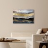 Art Remedy Rivers of Gold Blue Abstract Wall Art Unframed - 2 of 4
