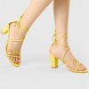 Allegra K Women's Back to College Strappy Straps Lace Up Chunky Heel Sandals - 2 of 4
