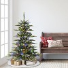 Puleo 4.5' Pre-Lit Artificial Aspen Fir Tree with Dual-Color LED Lights - 2 of 4