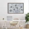 Stupell Industries Blue Onion Flowers Floating Frame Canvas Art, Brown, 31" x 21" - 3 of 4