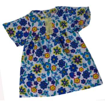 Doll Clothes Superstore Blue Flower Nightgown is compatible with 15-16 Inch Baby Dolls And Cabbage Patch Kid Dolls