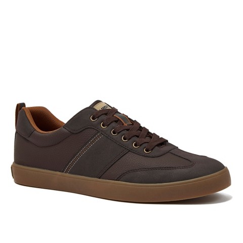 Lands' End Men's Tribeca Low Top Sneakers - 10.5 - Deep Chocolate