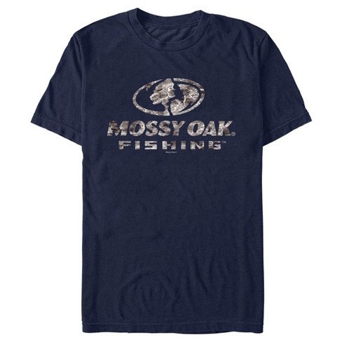Men's Mossy Oak Water Fishing Logo T-Shirt - Navy Blue - 3X Large