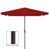 Hyleory 8' x 10' Rectangular Patio Umbrellas for Outdoor, Large Outdoor Patio Umbrellas with 6 Sturdy Ribs for Market, Garden, Pool - 3 of 4