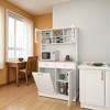 67.7" Tall Kitchen Pantry Cabinet with Trash Bin Compartment, 2 Drawers & 3 Adjustable Shelves, Freestanding Storage Hutch - 2 of 4