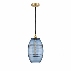 Vaz - 1 Light Cord Hung Mini Pendant In Industrial Style-18.5 Inches Tall and 10 Inches Wide - 1 of 1