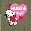 Boys' - Peanuts - Snoopy Hugs And Kisses Short Sleeve Graphic T-Shirt - 2 of 4