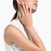 Cloth Women's Delicate Tennis Bracelet - Adjustable Slide Bracelet with White Gold Plated Diamonds and Cubic Zirconia - 2 of 4